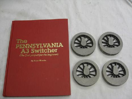 3/4" scale 3-1/2" gauge Kozo Hiraoka drive wheel A3 A-3 Pennsylvania Pennsy driver castings