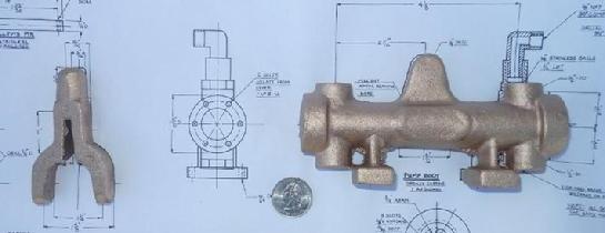 live steam boiler hand pump castings